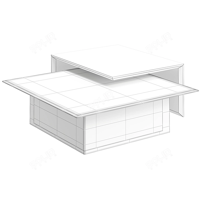 Sleek Modern Center Table 3D model image 2