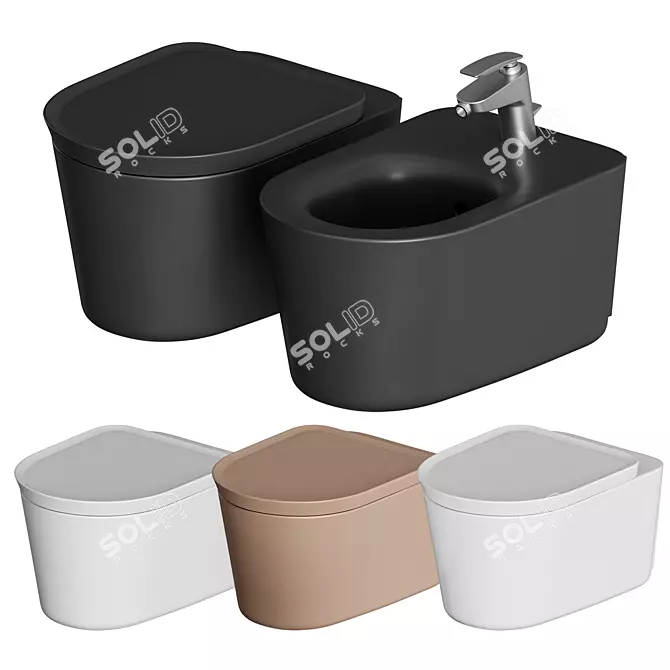 Modern RAK-VALET WC: Compact and Stylish 3D model image 2