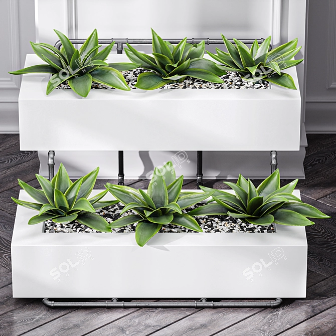 Executive Air Purifying Office Plant 3D model image 2