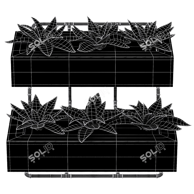 Executive Air Purifying Office Plant 3D model image 4