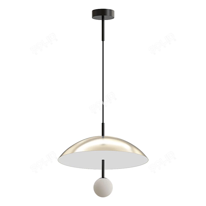 Upside-Down Pendant Light 3D model image 3