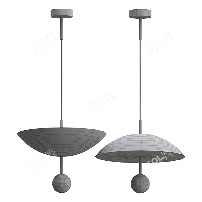 Upside-Down Pendant Light 3D model image 4