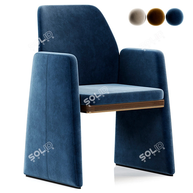Elegant Anthony Chair 3D model image 1