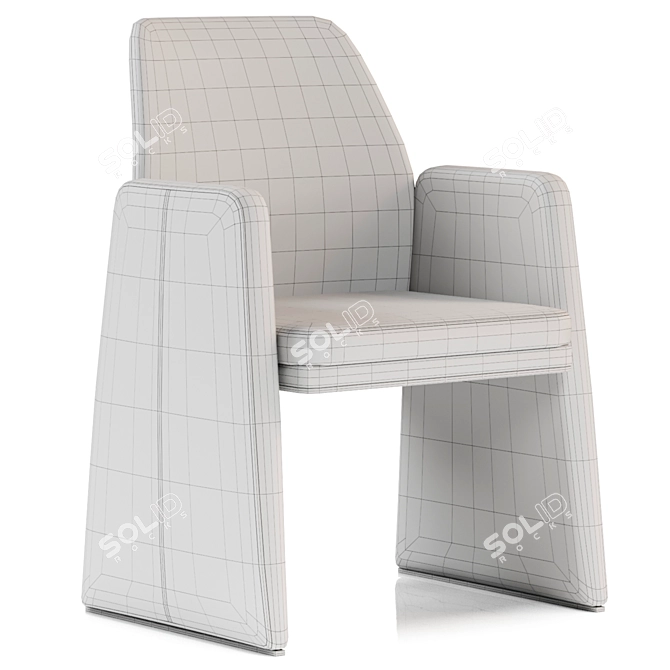 Elegant Anthony Chair 3D model image 4