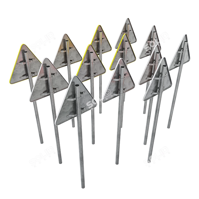 Warning Signs Pack 2: Highly Visible & Durable 3D model image 4