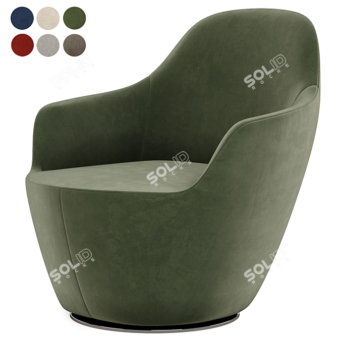 Ultimate Comfort: Harbor Armchair 3D model image 1