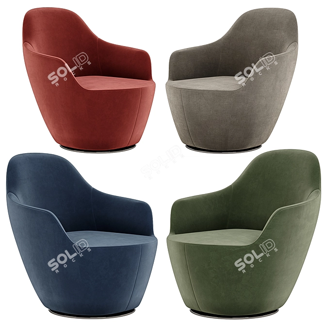 Ultimate Comfort: Harbor Armchair 3D model image 3