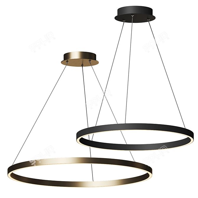 Gianpiero Pendant: Minimalist Bluetooth LED Lighting 3D model image 1