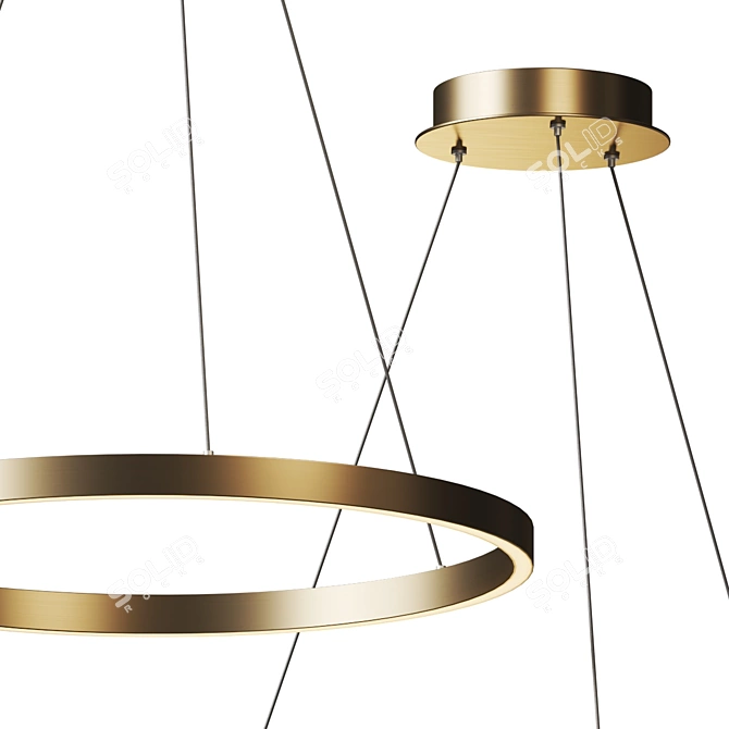 Gianpiero Pendant: Minimalist Bluetooth LED Lighting 3D model image 2