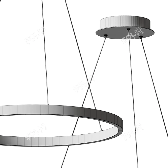 Gianpiero Pendant: Minimalist Bluetooth LED Lighting 3D model image 4