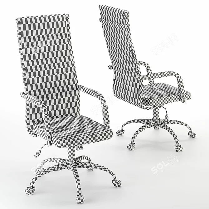 Homall Ribbed Executive Office Chair 3D model image 3