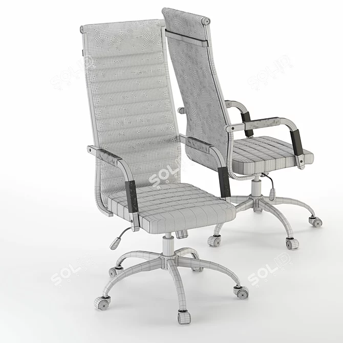 Homall Ribbed Executive Office Chair 3D model image 4