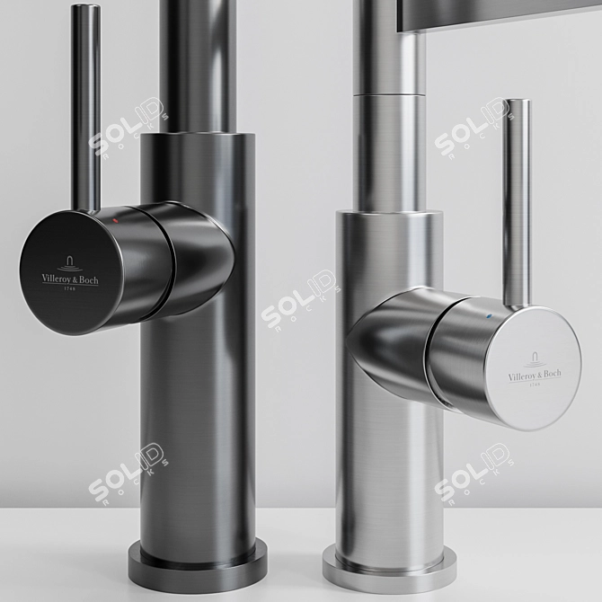Villeroy & Boch Steel Expert 2.0 - Compact: Sleek Stainless Steel Design 3D model image 8