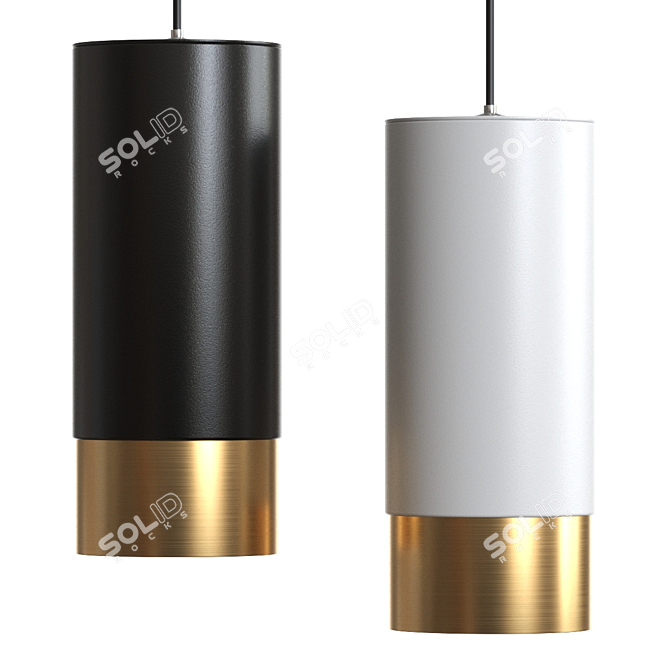 Sleek Mini VAN Lamp 3D model image 1