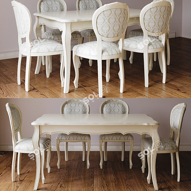 Cleopatra Collection: BUCZYNSKI Fixed Table 3D model image 3