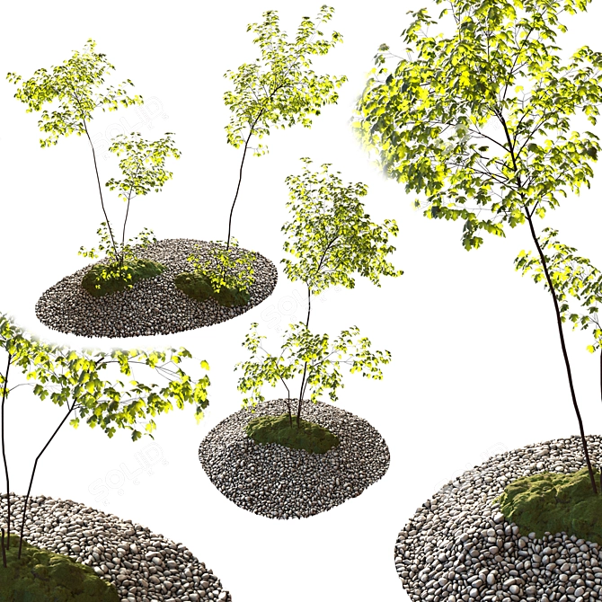 Nature-Inspired Outdoor Architecture 3D model image 1