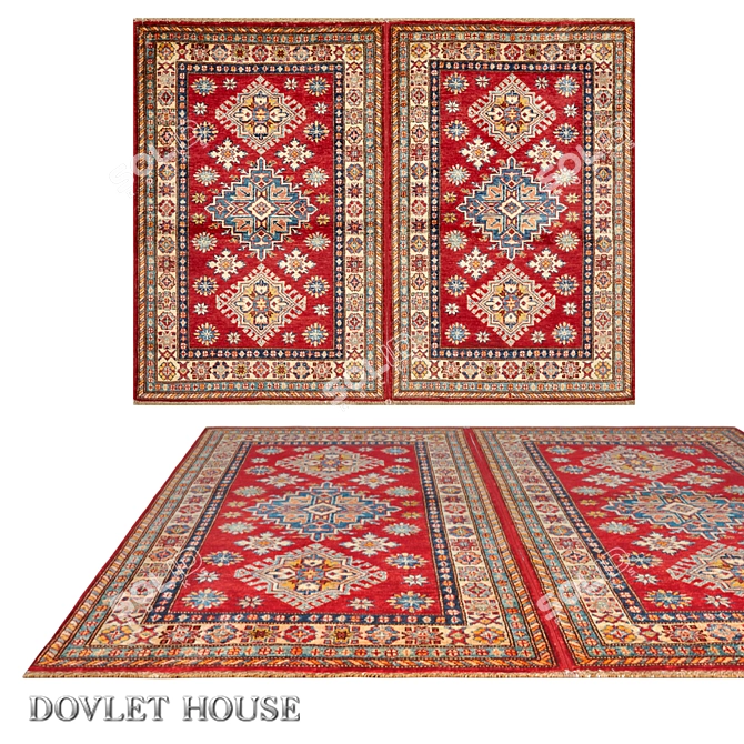  Luxurious Double Carpet - DOVLET HOUSE (Art 16243) 3D model image 1