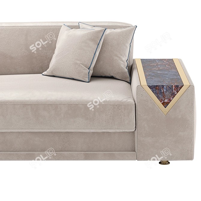 Luxurious Ludovica Mascheroni Sofa 3D model image 3