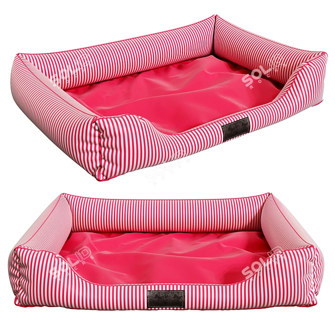 Cozy Pet Bed 3D model image 1