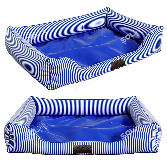 Cozy Pet Bed 3D model image 2