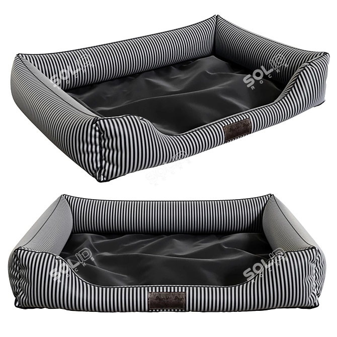 Cozy Pet Bed 3D model image 3