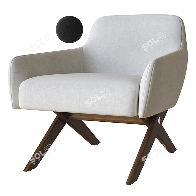  Poliform Marlon Armchair: Modern Elegance 3D model image 1