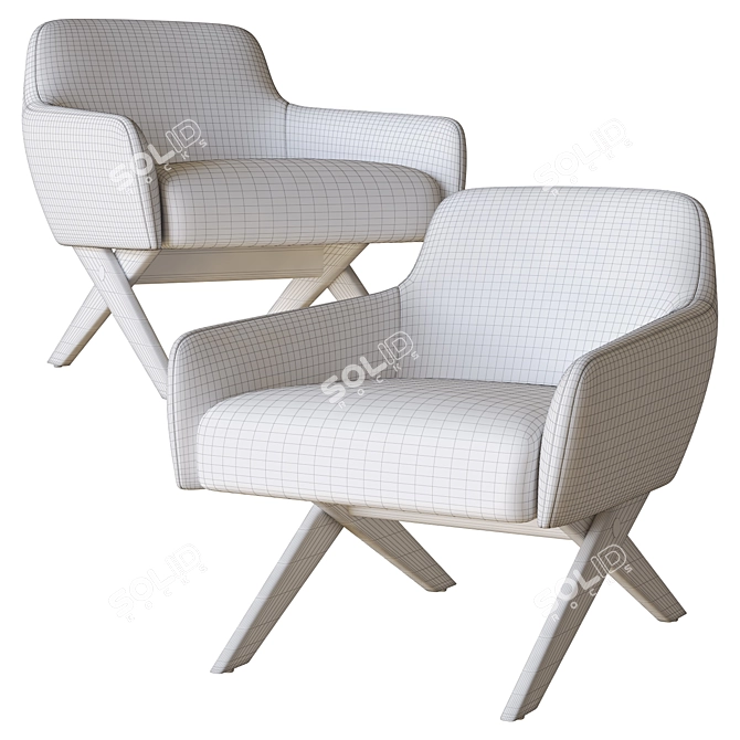  Poliform Marlon Armchair: Modern Elegance 3D model image 3