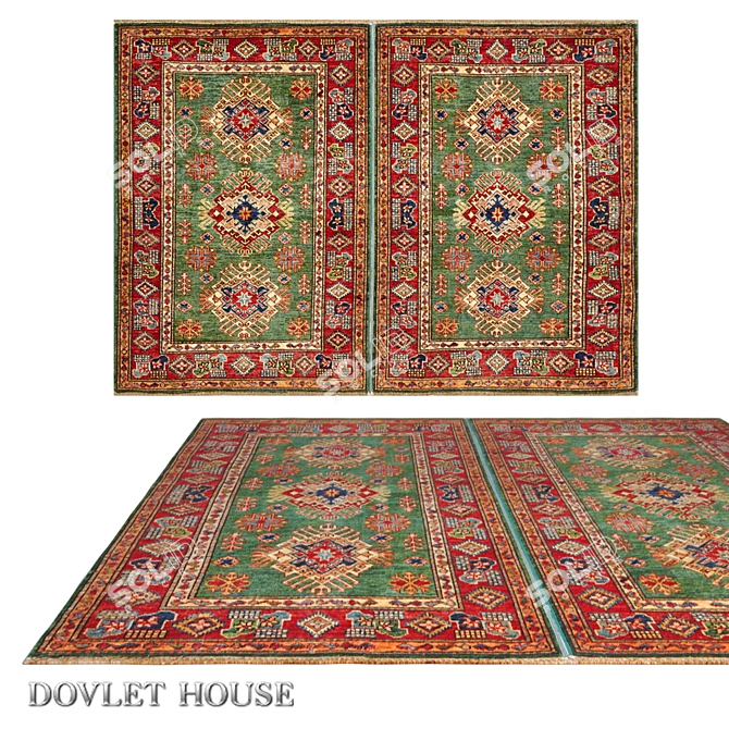 Luxury Double Carpet: DOVLET HOUSE (Art 16245) 3D model image 1