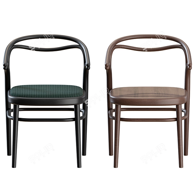 Classic Beaulieu Chair: Gebrueder Thonet Vienna 3D model image 7