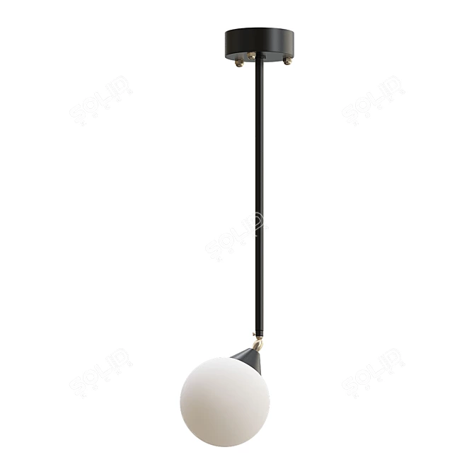 Sleek Pendant Light: Periscope 3D model image 1