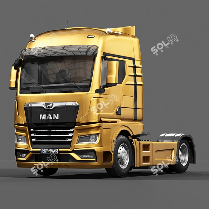 Impressive MAN TGX Model 3D model image 7