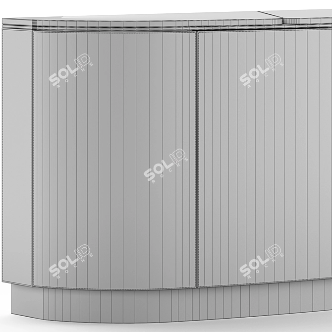 Modern Italian Keope Sideboard by Longhi 3D model image 3