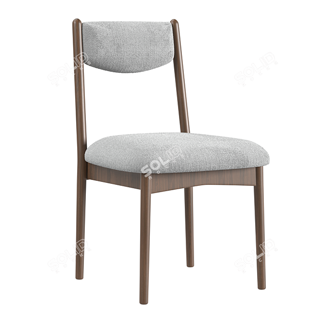 Elegant Vaquero Dining Chair 3D model image 2