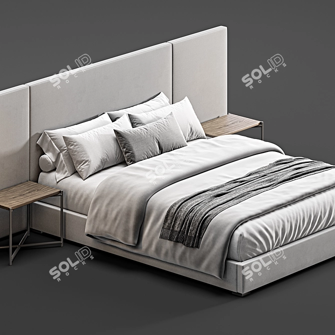 Restoration Hardware Modena 3D Bed 3D model image 3