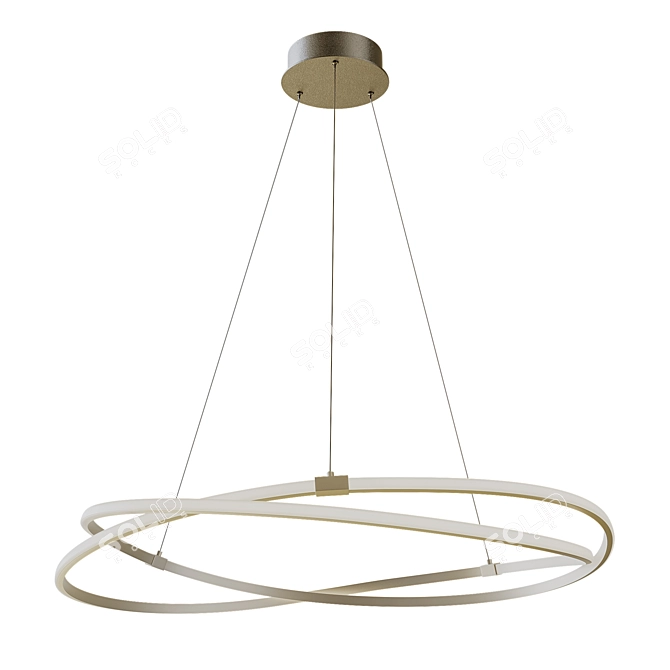 Elegant Silver Chandelier: Mantra Infinity 5725 3D model image 1