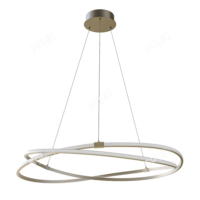 Elegant Silver Chandelier: Mantra Infinity 5725 3D model image 2