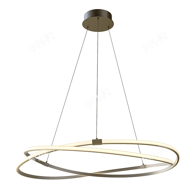 Elegant Silver Chandelier: Mantra Infinity 5725 3D model image 3