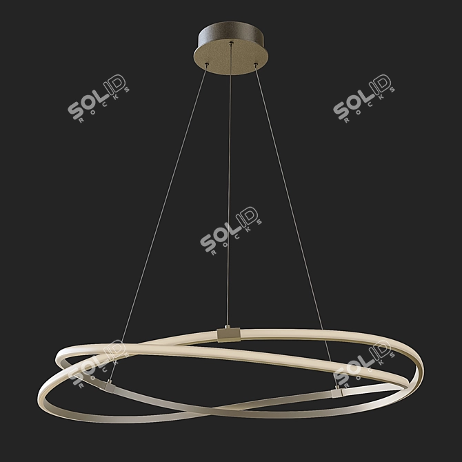 Elegant Silver Chandelier: Mantra Infinity 5725 3D model image 4