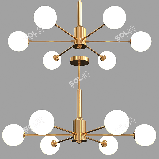 Spherical Glow Lamp 3D model image 2