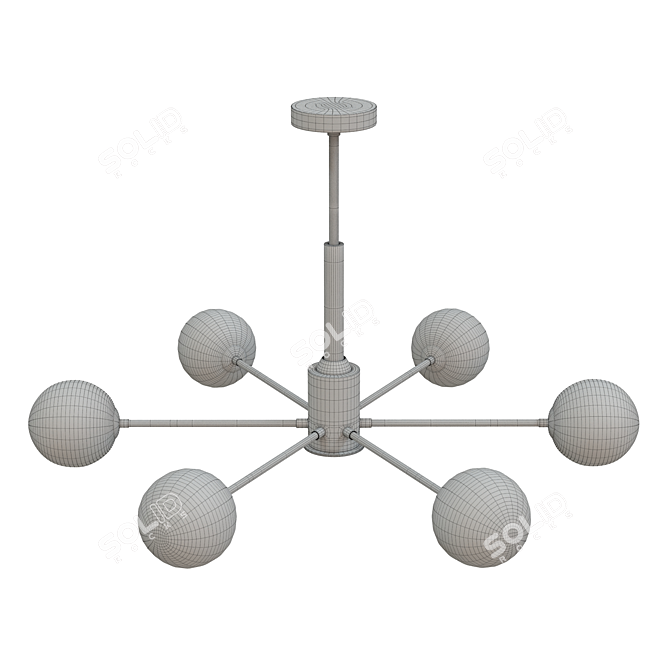 Spherical Glow Lamp 3D model image 3