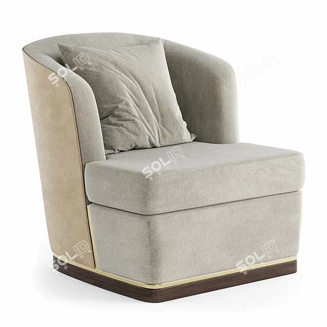 Elegant V-Ray Michael Armchair 3D model image 1