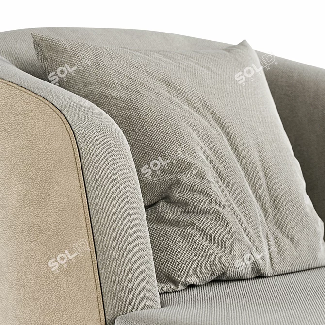 Elegant V-Ray Michael Armchair 3D model image 4