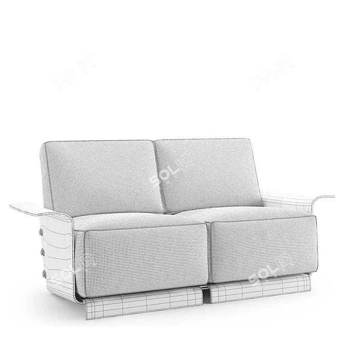 Forest Club - Modular Plywood Sofa 3D model image 6