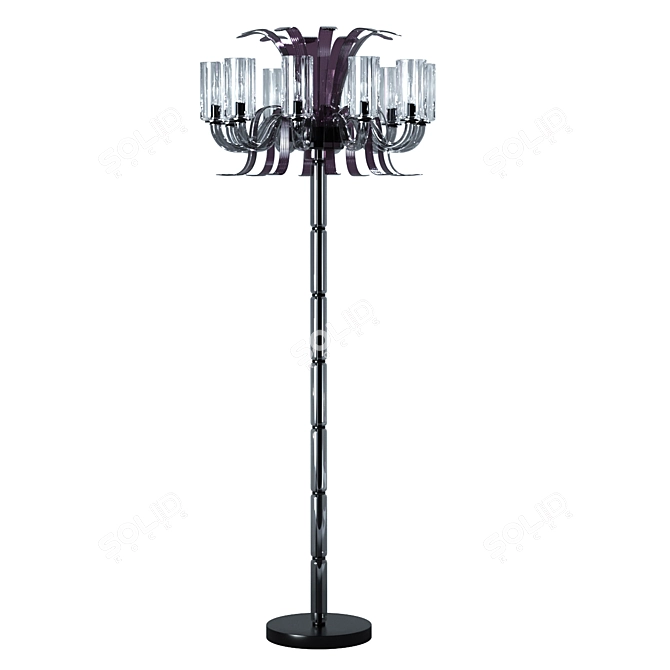 Murano Glass Leonardo Floor Lamp 3D model image 2