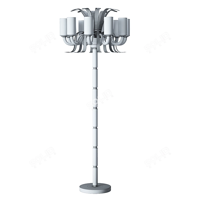 Murano Glass Leonardo Floor Lamp 3D model image 3