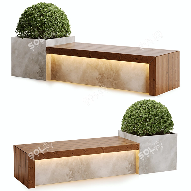 2015 Outdoor Plant Set: V-Ray & Corona 3D model image 1