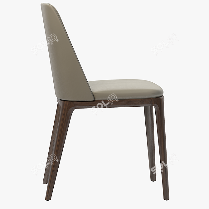 Luxurious Grace Chair: Classic Elegance 3D model image 3