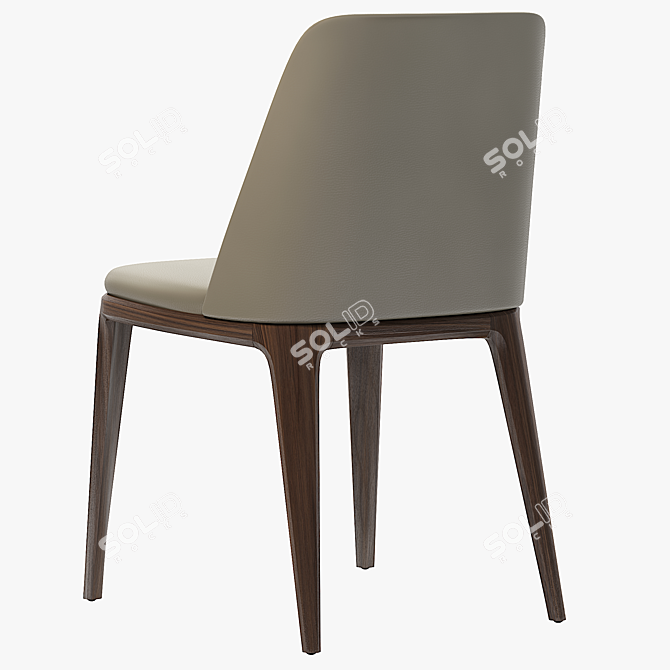 Luxurious Grace Chair: Classic Elegance 3D model image 4