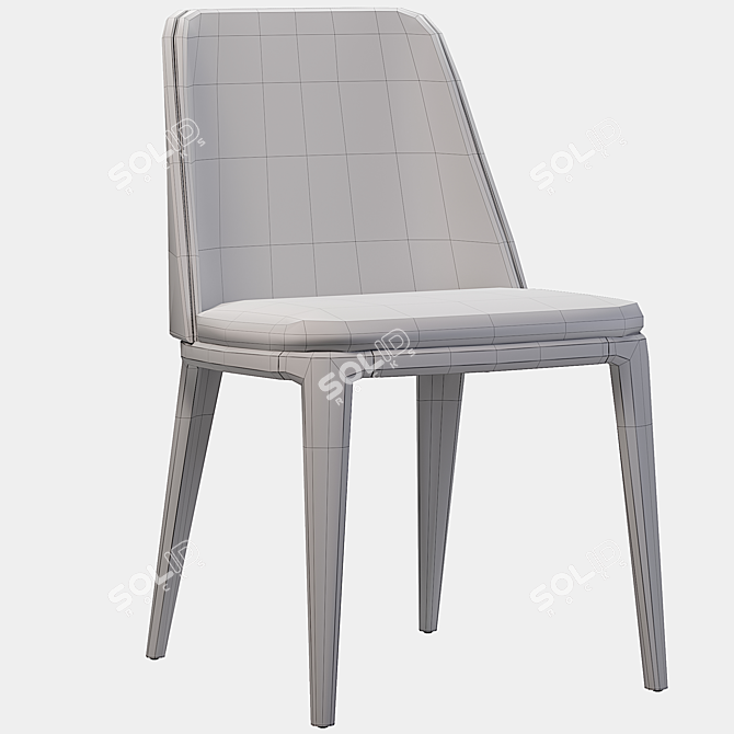 Luxurious Grace Chair: Classic Elegance 3D model image 5