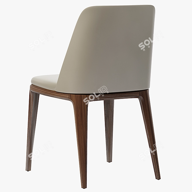 Luxurious Grace Chair: Classic Elegance 3D model image 8